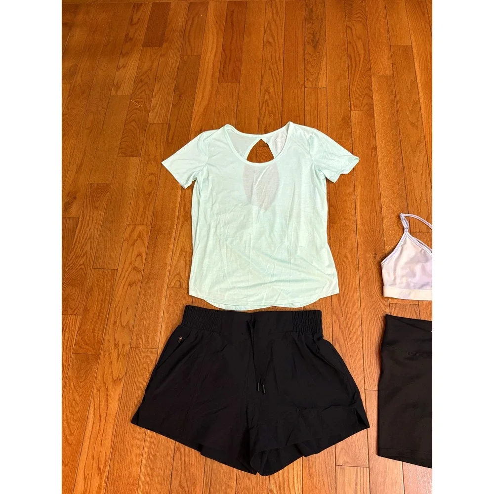 Activewear Bundle 6pc Nike Old Navy All in Motion Avia Shorts Bra Top Womens M